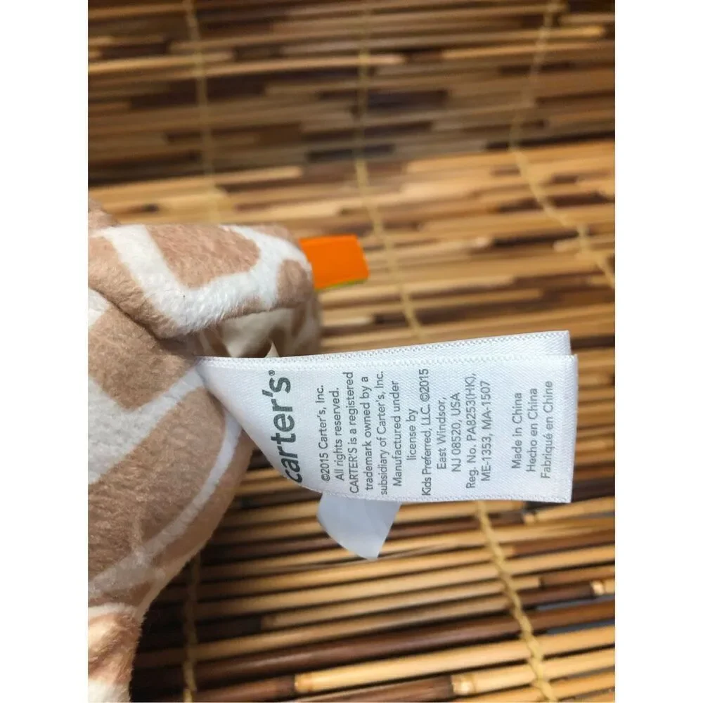 Carter's Giraffe Stuffed Plush Rattle Mirror